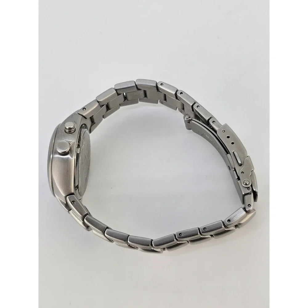 Fossil Big Tic Women Watch 32MM Animated Flames Dial Gray Band 7.25